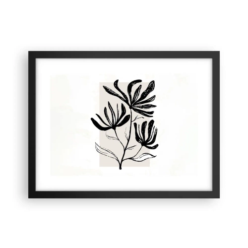 Poster in cornice nera - Uno schizzo per l'erbario - 40x30 cm