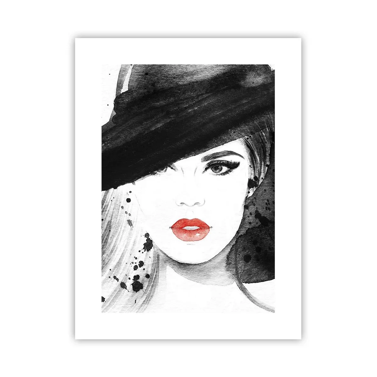 Poster - Donna in nero - 30x40 cm