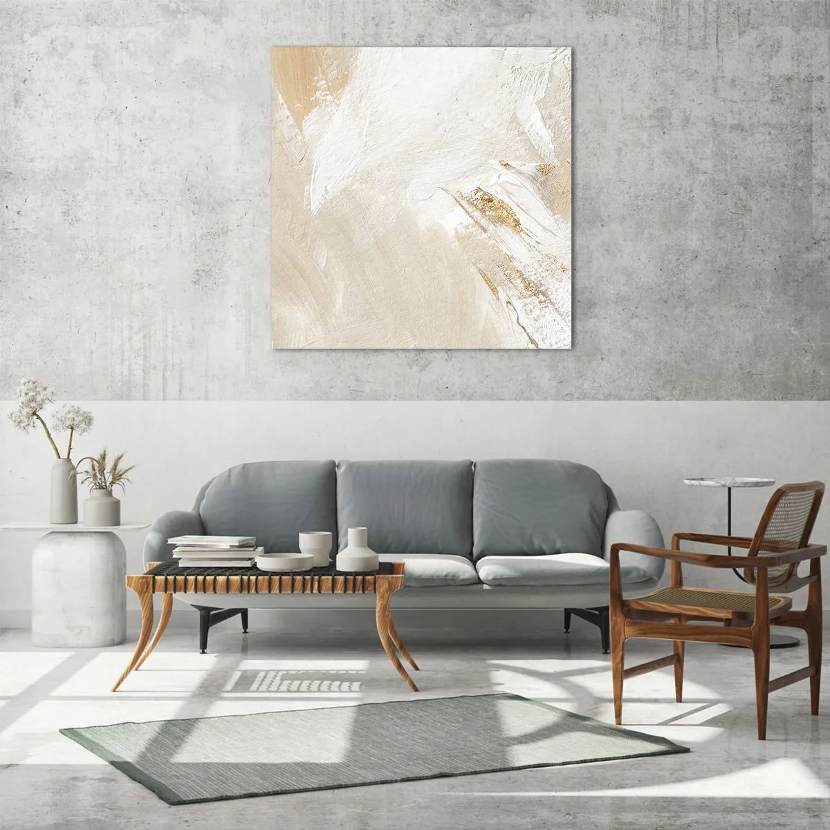 Quadro su vetro - Composizione pastello - 40x40 cm