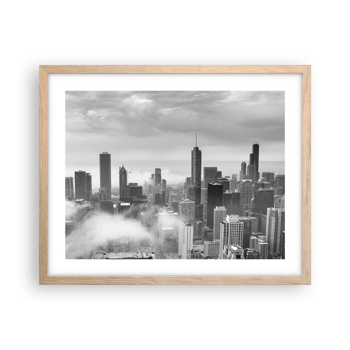 Poster in cornice rovere chiaro - Paesaggio americano - 50x40 cm