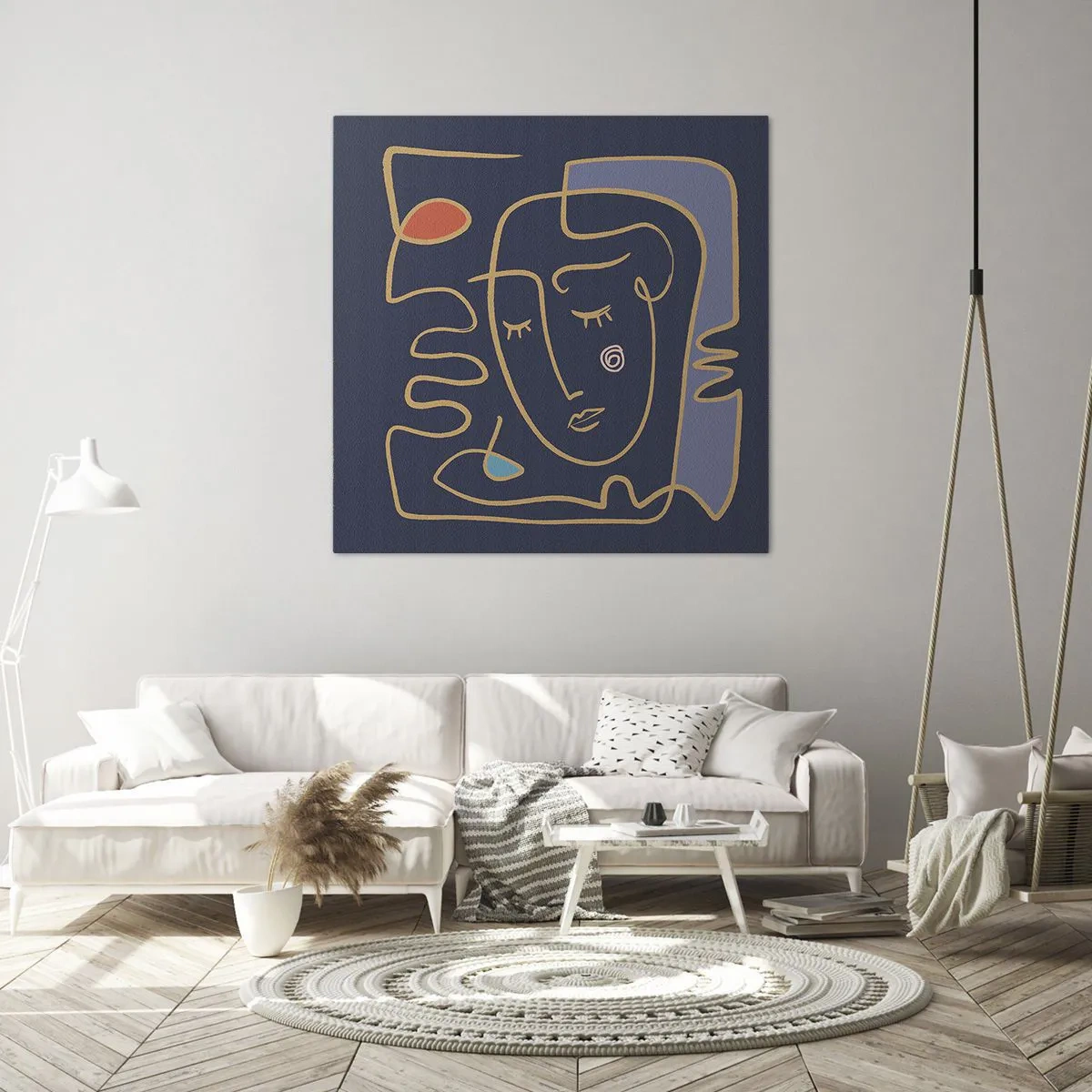 Quadro su tela - Stampe su Tela - Pensierosa - 70x70 cm