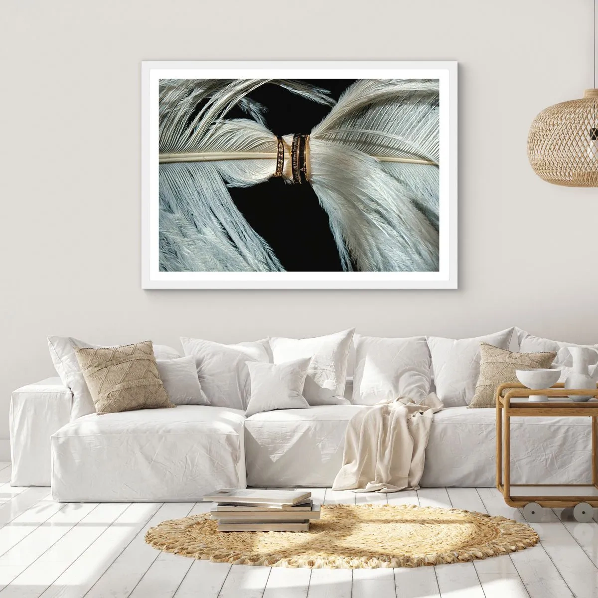 Poster in cornice bianca - ...e non ti lascerò... - 50x40 cm