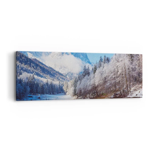 Quadro su tela - Stampe su Tela - Il custode innevato - 90x30 cm