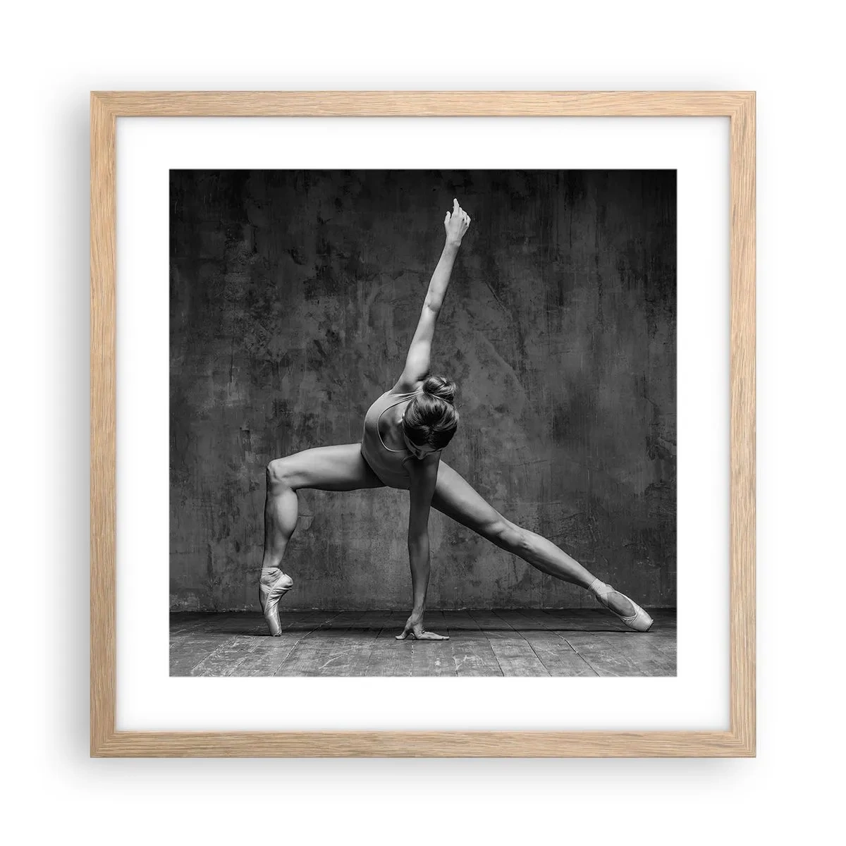 Poster in cornice rovere chiaro - Ideale di equilibrio - 40x40 cm