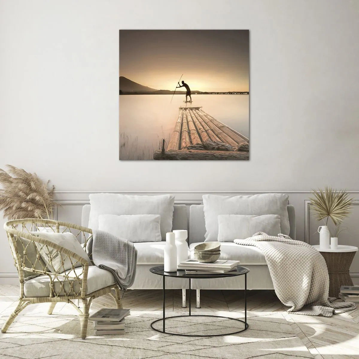 Quadro su vetro - Prima del riposo - 70x70 cm