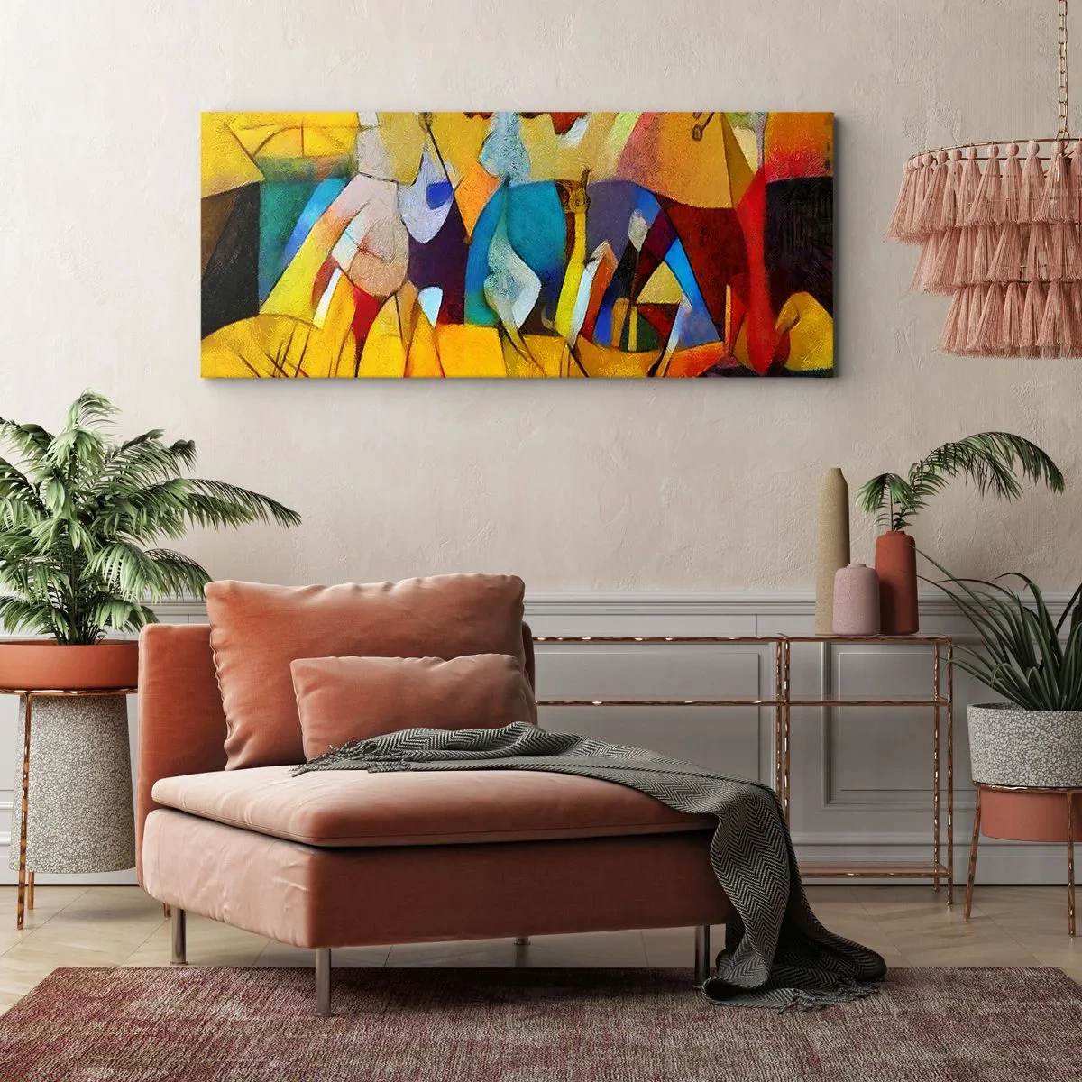 Quadro su tela - Stampe su Tela - Sole - vita - gioia - 90x30 cm