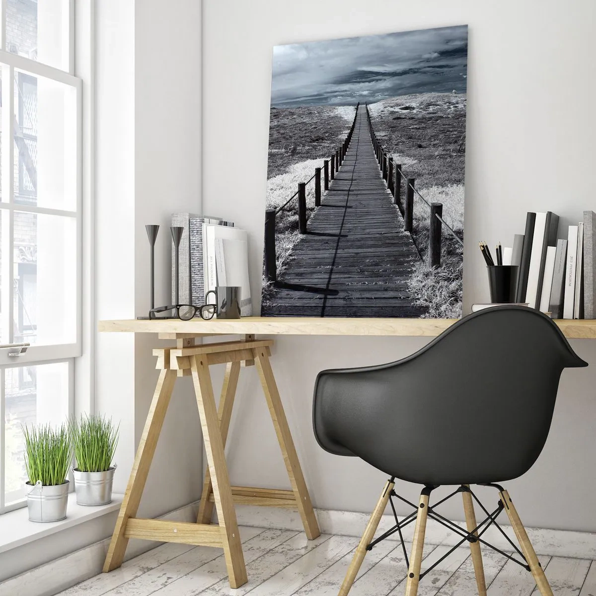 Quadro su vetro - Sulla riva - 80x120 cm