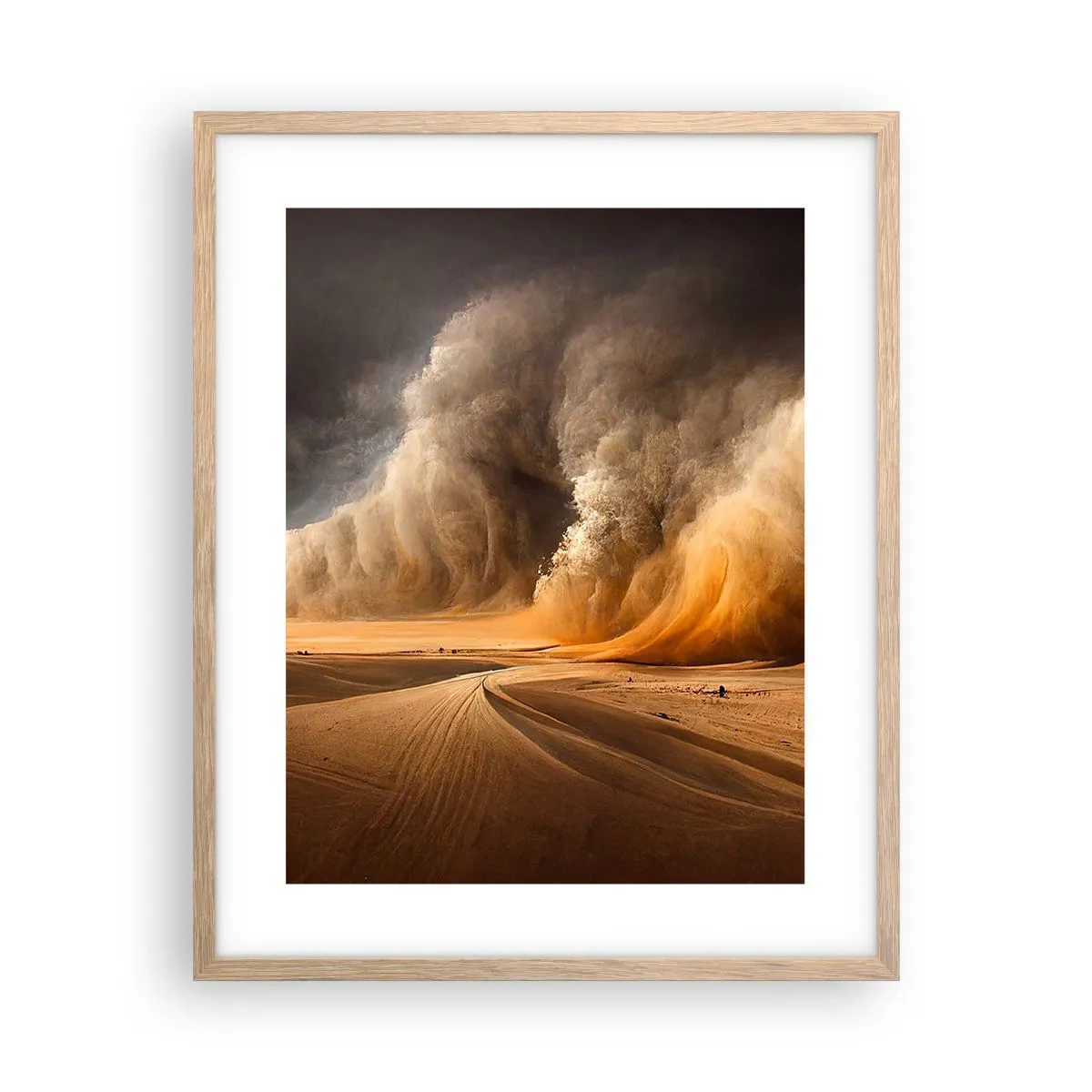 Poster in cornice rovere chiaro - L'ira del deserto - 40x50 cm