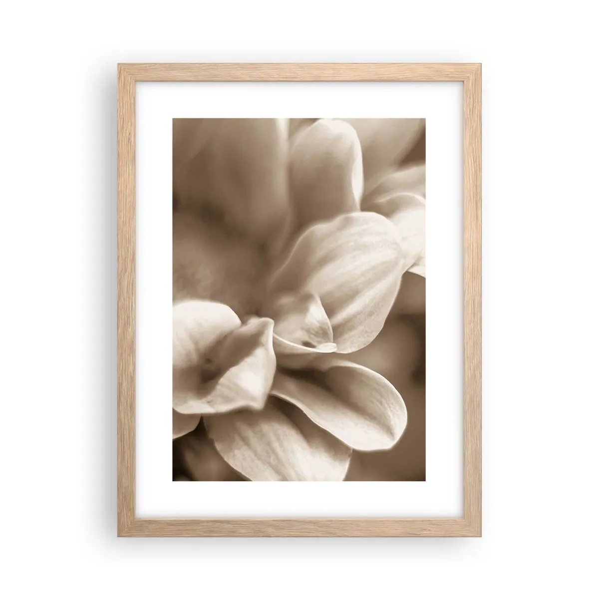 Poster in cornice rovere chiaro - Mite come un sorriso - 30x40 cm