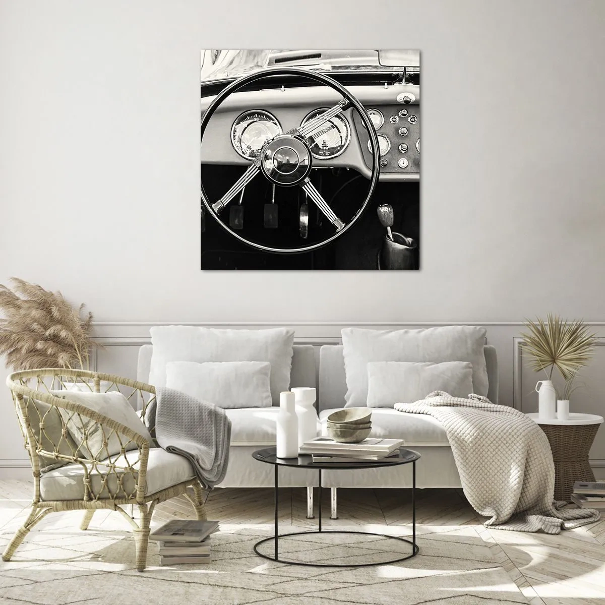 Quadro su vetro - Il sogno del collezionista - 60x60 cm