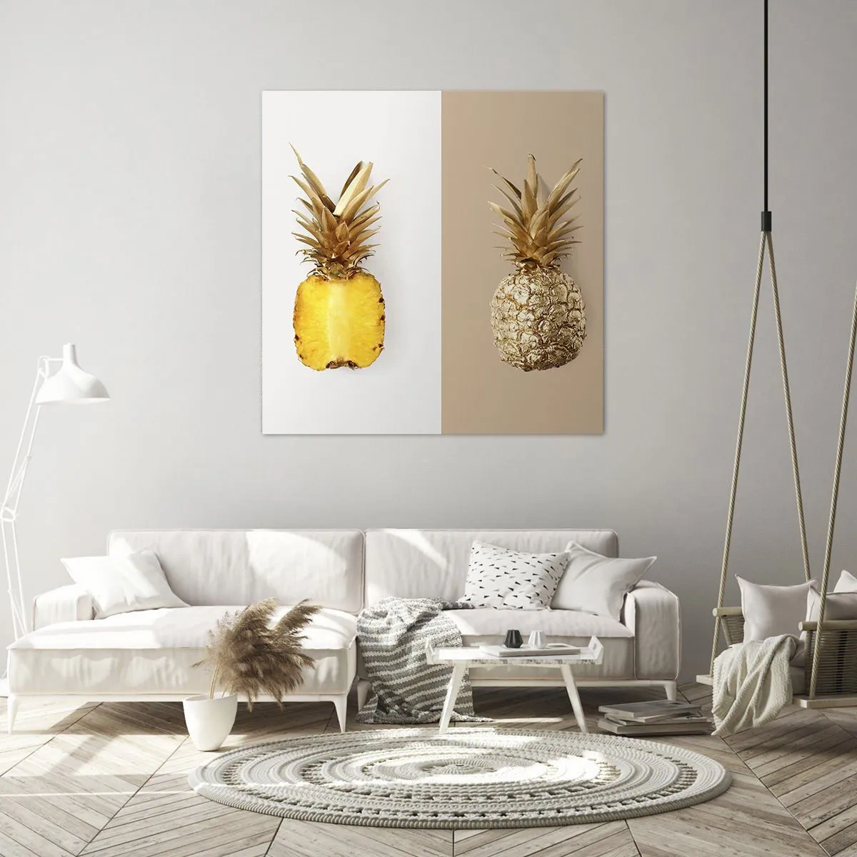 Quadro su tela - Stampe su Tela - Ananas per due - 60x60 cm