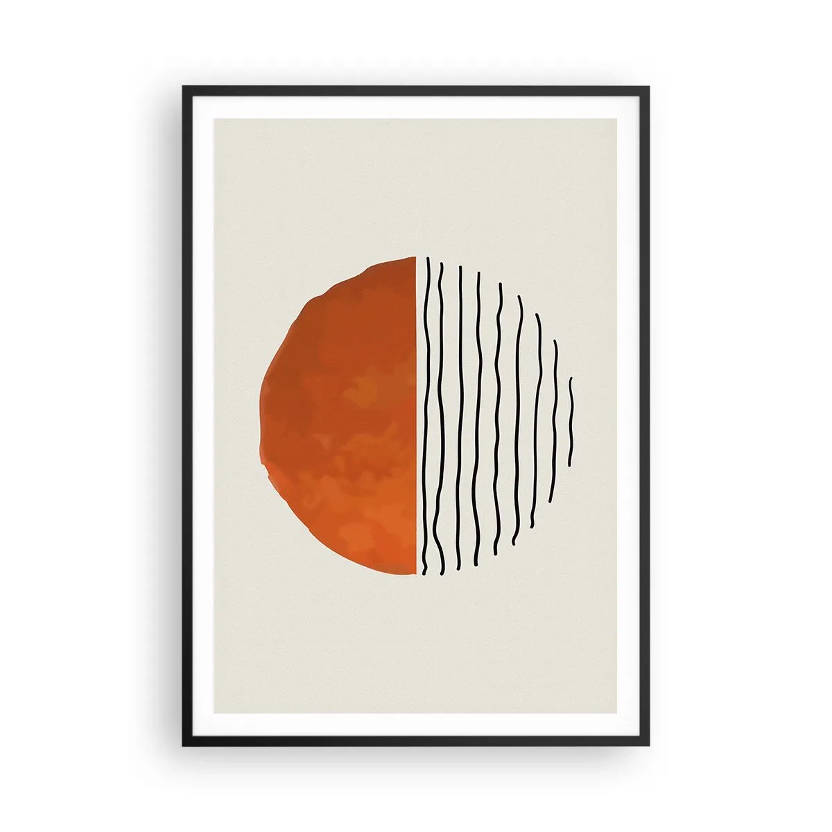 Poster in cornice nera - Atmosfera giapponese - 70x100 cm