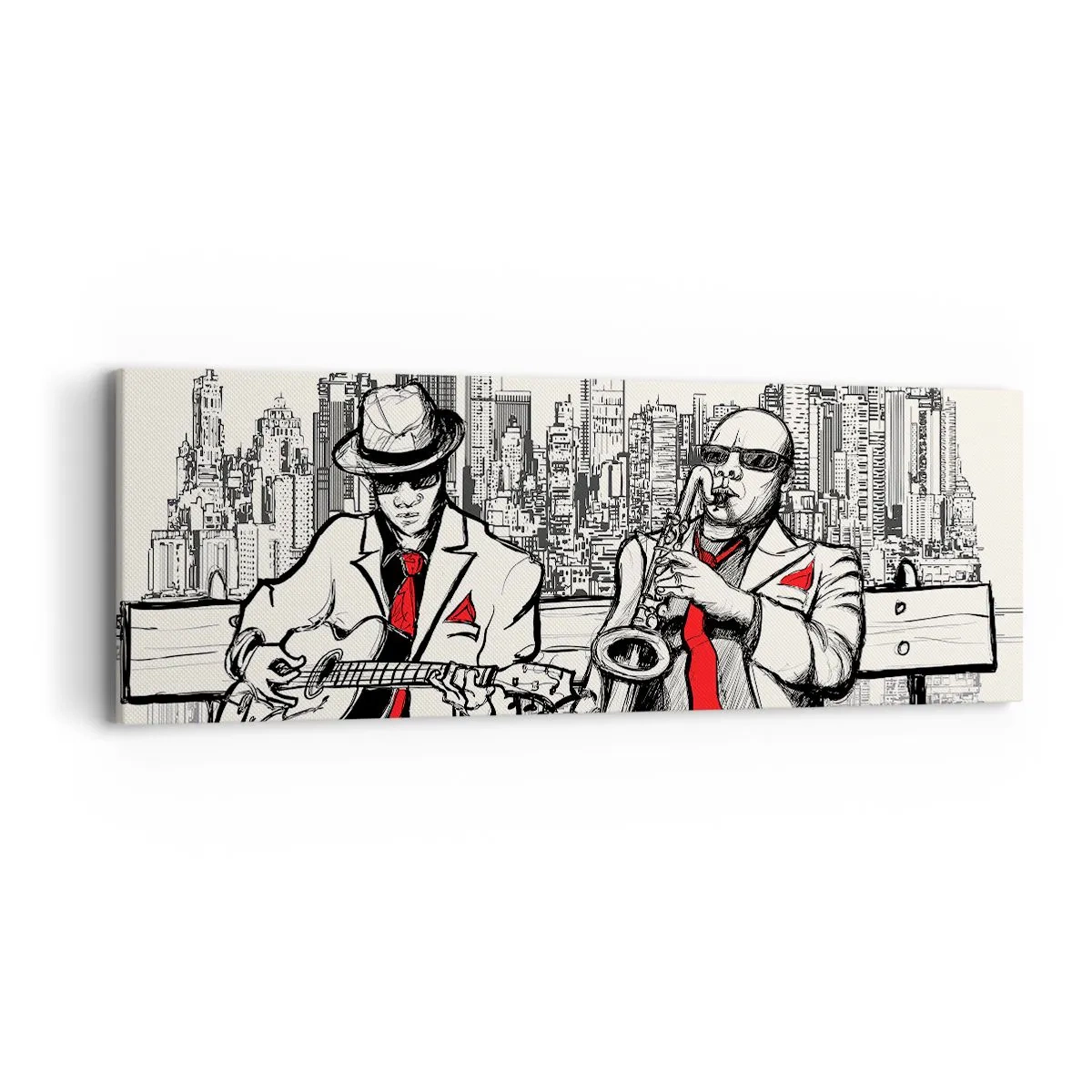 Quadro su tela - Stampe su Tela - Improvvisare a New York - 90x30 cm