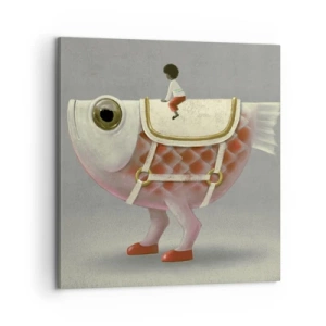 Quadro su tela - Stampe su Tela - Il cavaliere del pesce - 60x60 cm