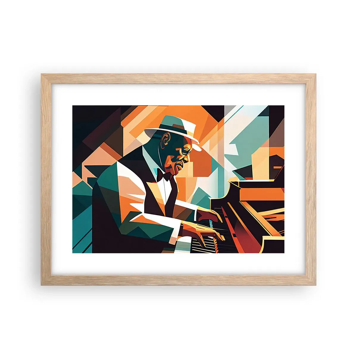 Poster in cornice rovere chiaro - Tutto il jazz - 40x30 cm
