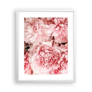 Poster in cornice bianca - Sogno rosa - 40x50 cm