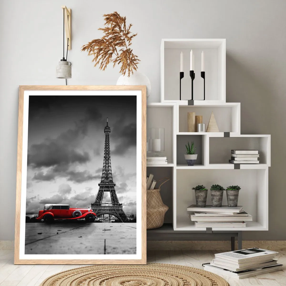Poster in cornice rovere chiaro - Non molto tempo fa a Parigi - 40x50 cm