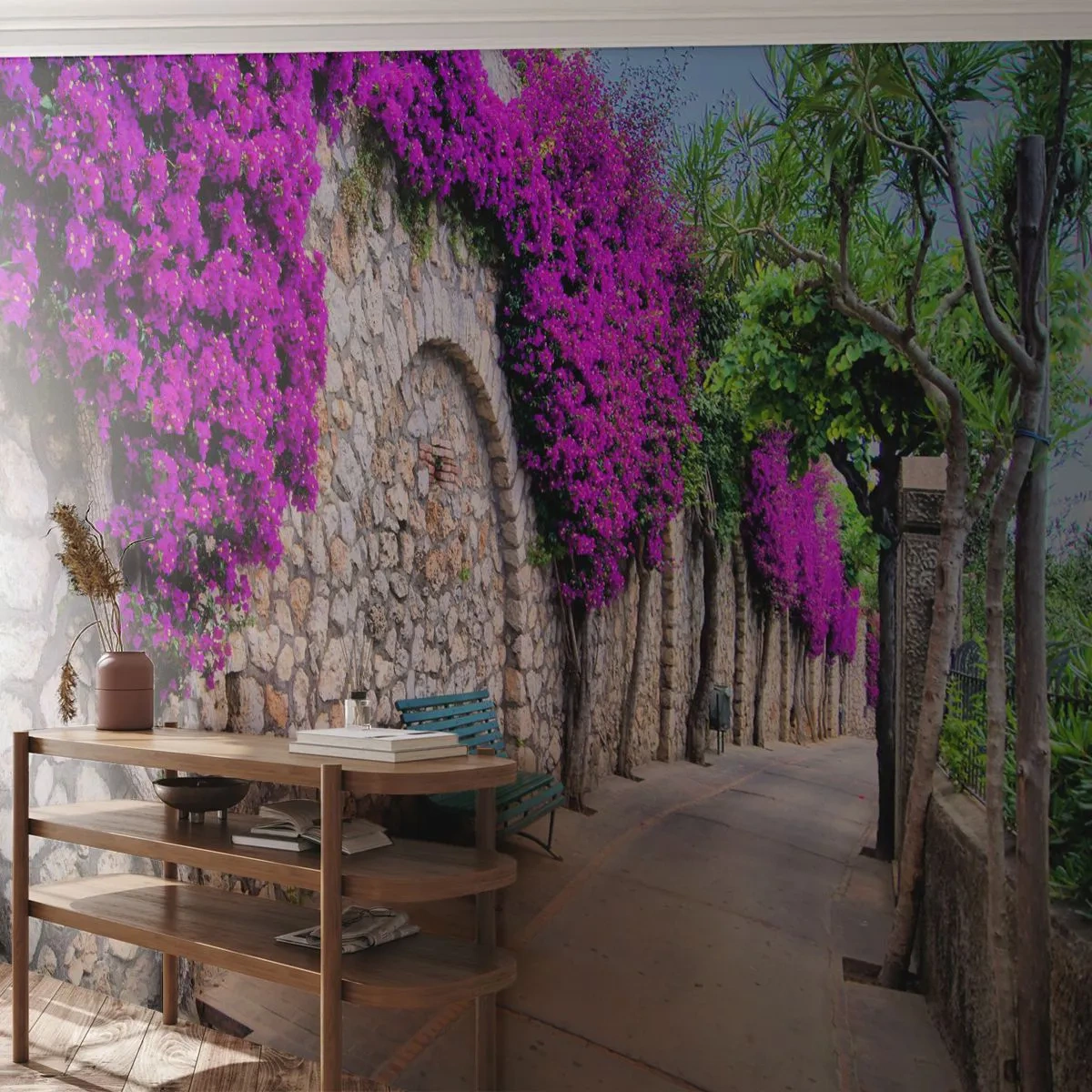 Fotomurali Standard Eco - Incontriamoci al più presto - Città, Fiori, Italia - 400x280 cm