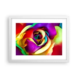 Poster in cornice bianca - È impossibile - 40x30 cm