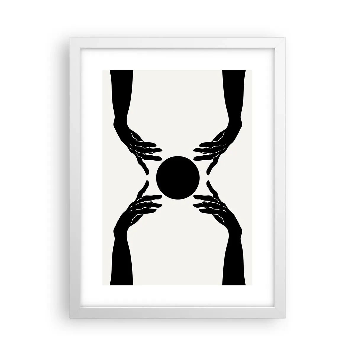 Poster in cornice bianca - Segno misterioso - 30x40 cm