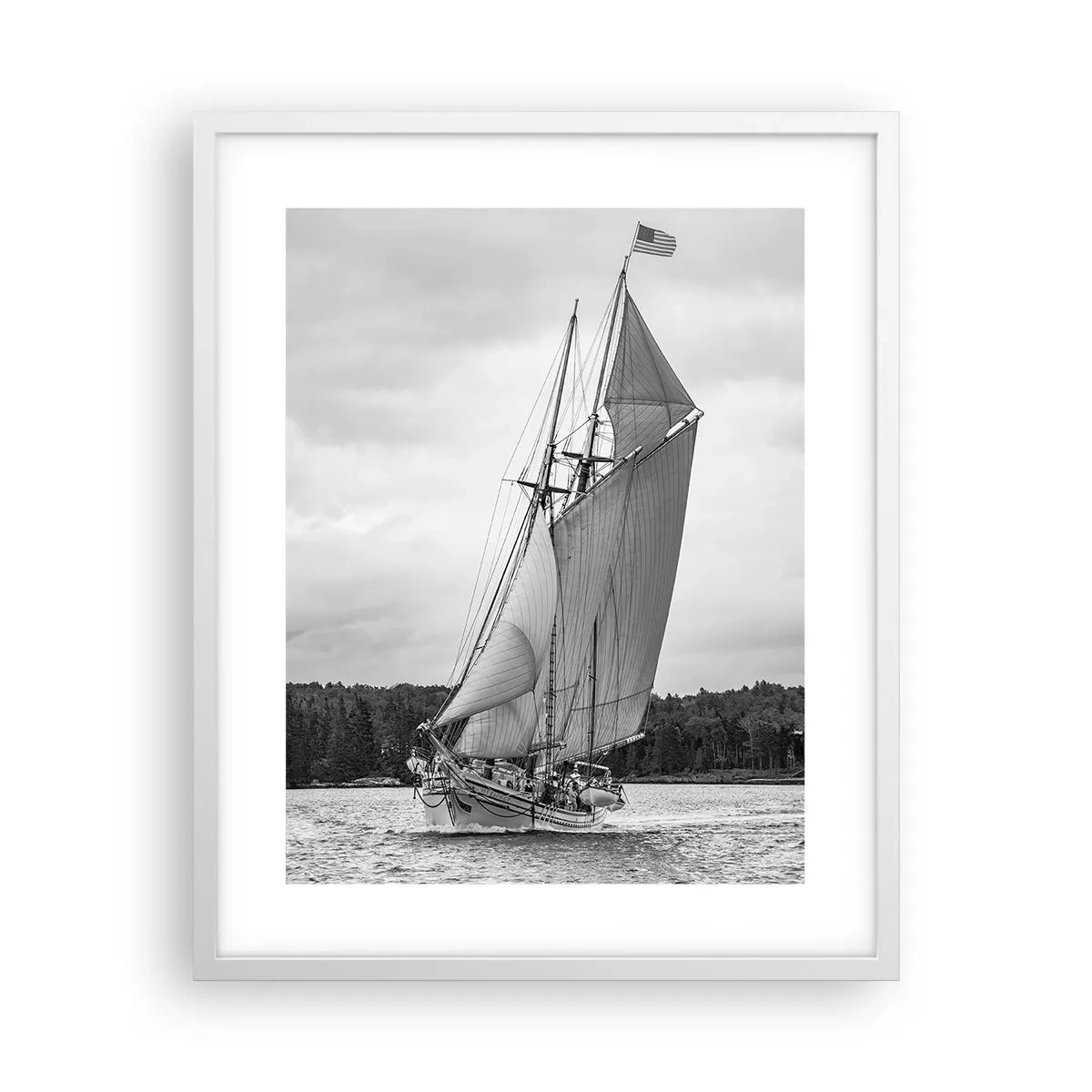 Poster in cornice bianca - Sorelle del vento - 40x50 cm
