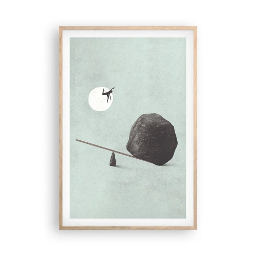 Poster in cornice rovere chiaro - Sogno adempiuto - 61x91 cm