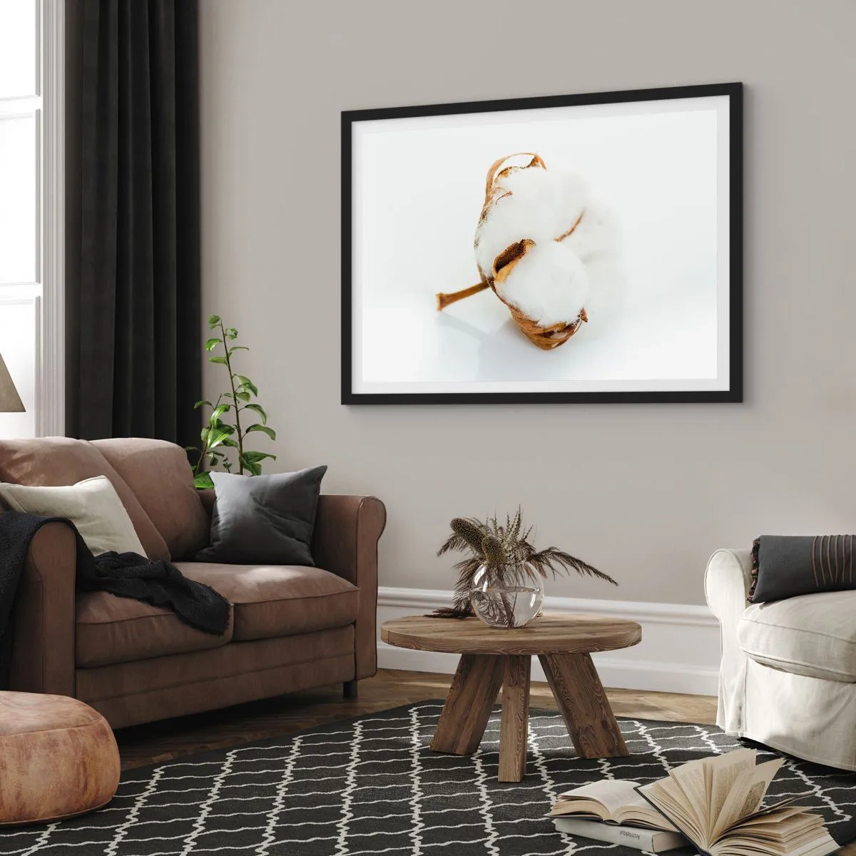 Poster in cornice nera - Naturalmente morbido - 91x61 cm