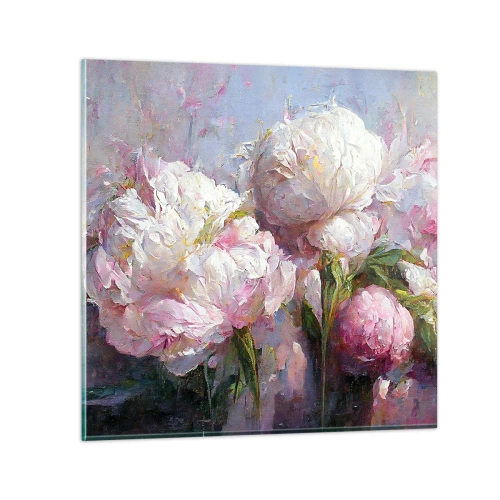 Quadro su vetro - Un bouquet pieno di vita - 30x30 cm