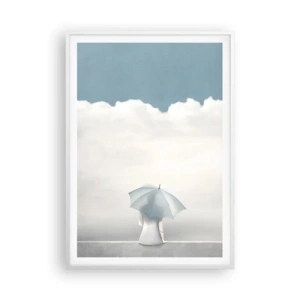 Poster in cornice bianca - Al confine tra sonno e veglia - 70x100 cm