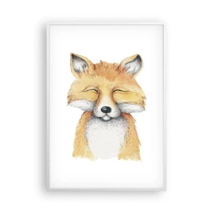 Poster in cornice bianca - Umore da volpe - 70x100 cm