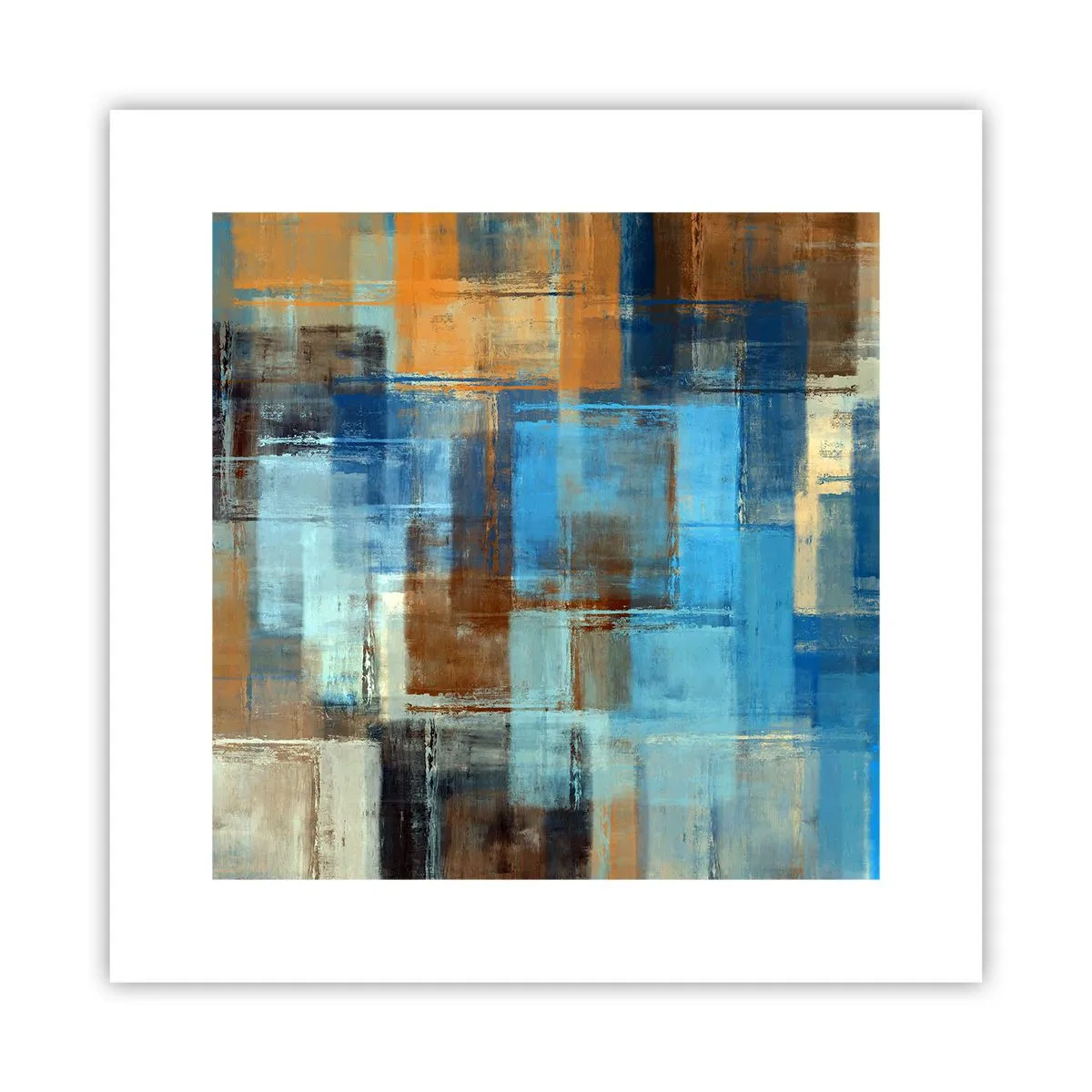 Poster - Attraverso la tenda blu - 30x30 cm
