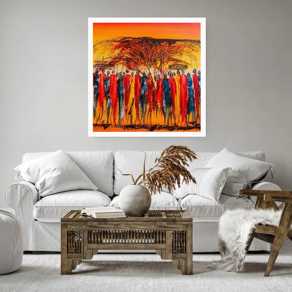 Poster - Al suono dei tam tam - 30x30 cm