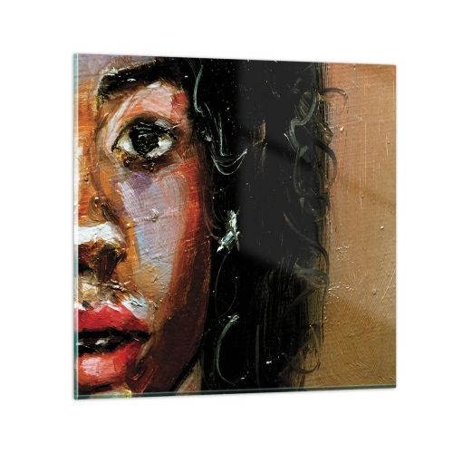 Quadro su vetro - Oscurità e luce - 40x40 cm
