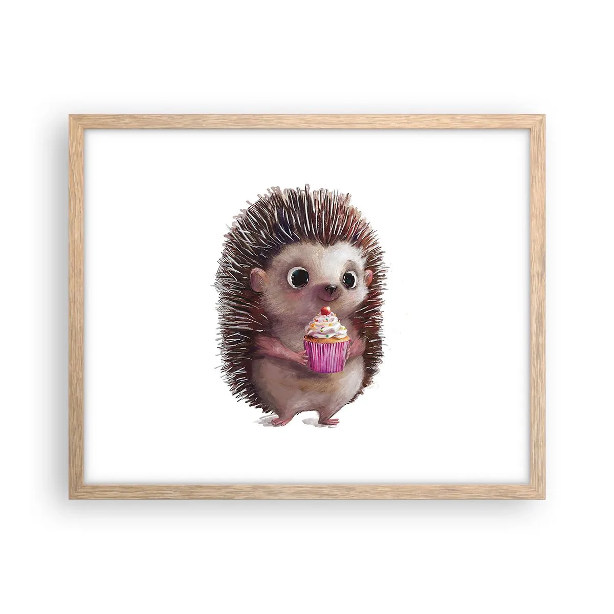 Poster in cornice rovere chiaro - Festa ogni giorno - 50x40 cm