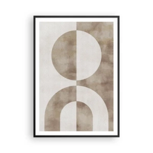 Poster in cornice nera - Analogie e differenze - 70x100 cm