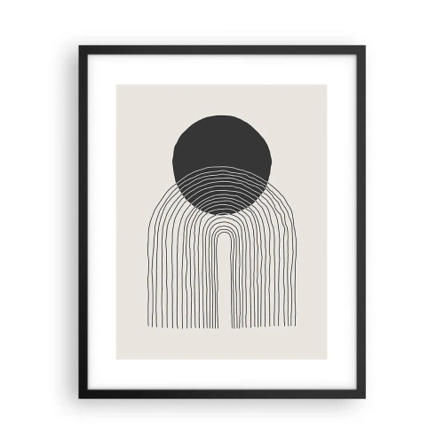 Poster in cornice nera - Tremore e fiducia - 40x50 cm