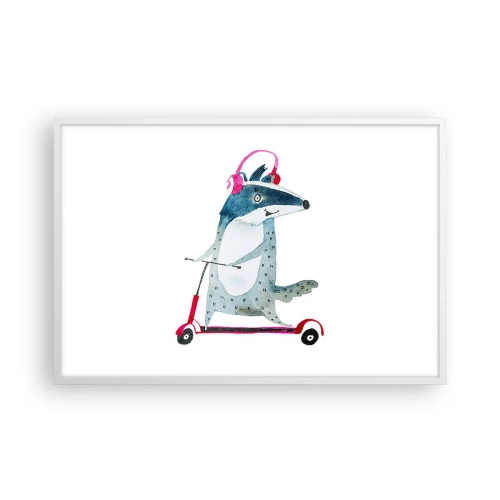 Poster in cornice bianca - Tassi di gioia - 91x61 cm