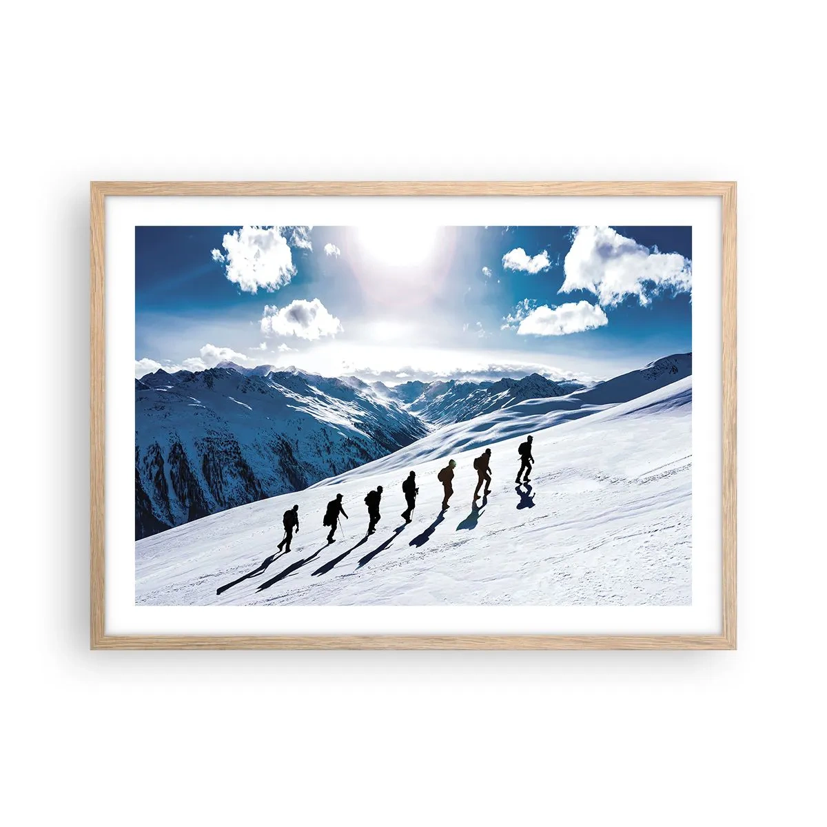 Poster in cornice rovere chiaro - La squadra dei conquistatori - 70x50 cm