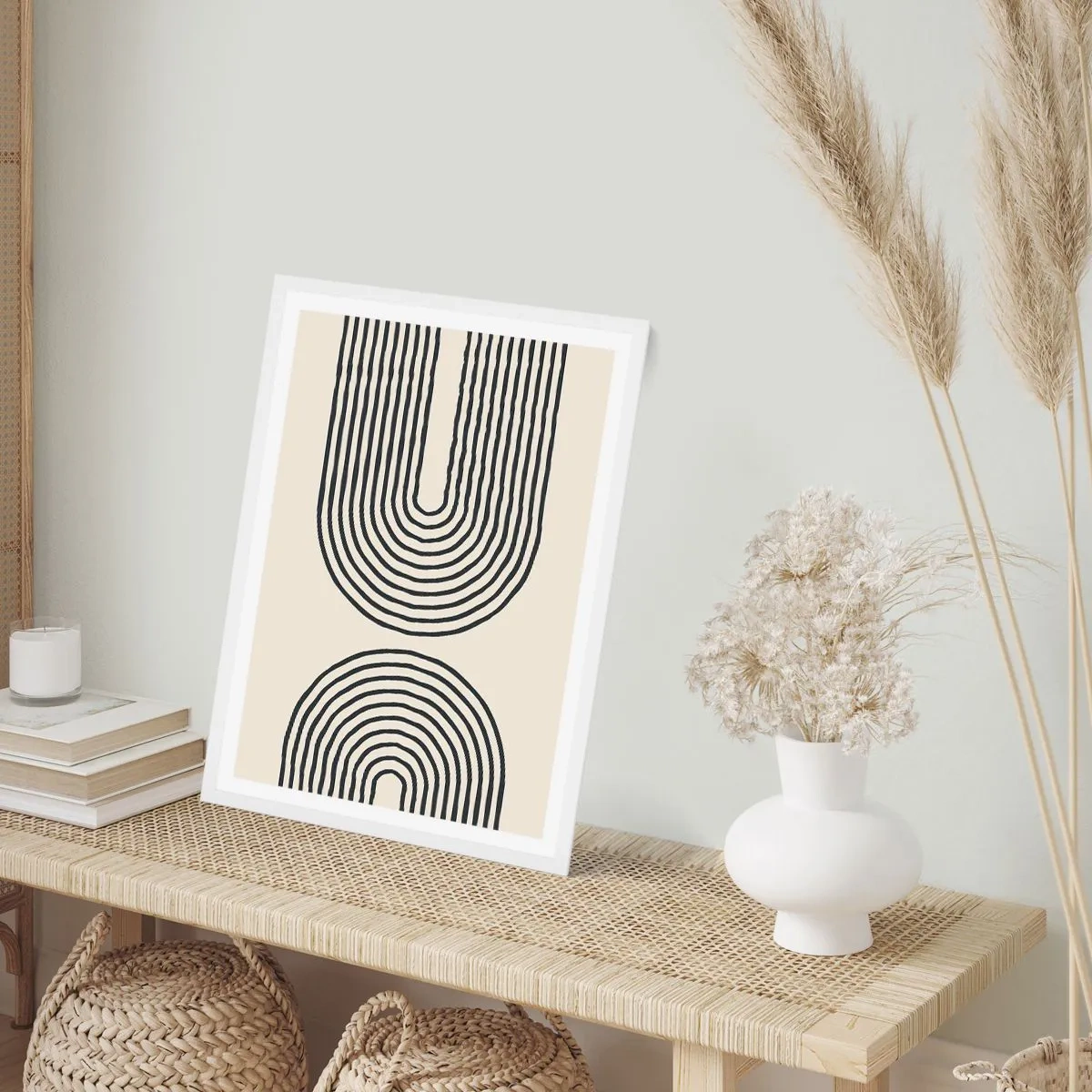 Poster in cornice bianca - Tra un attimo... - 40x50 cm