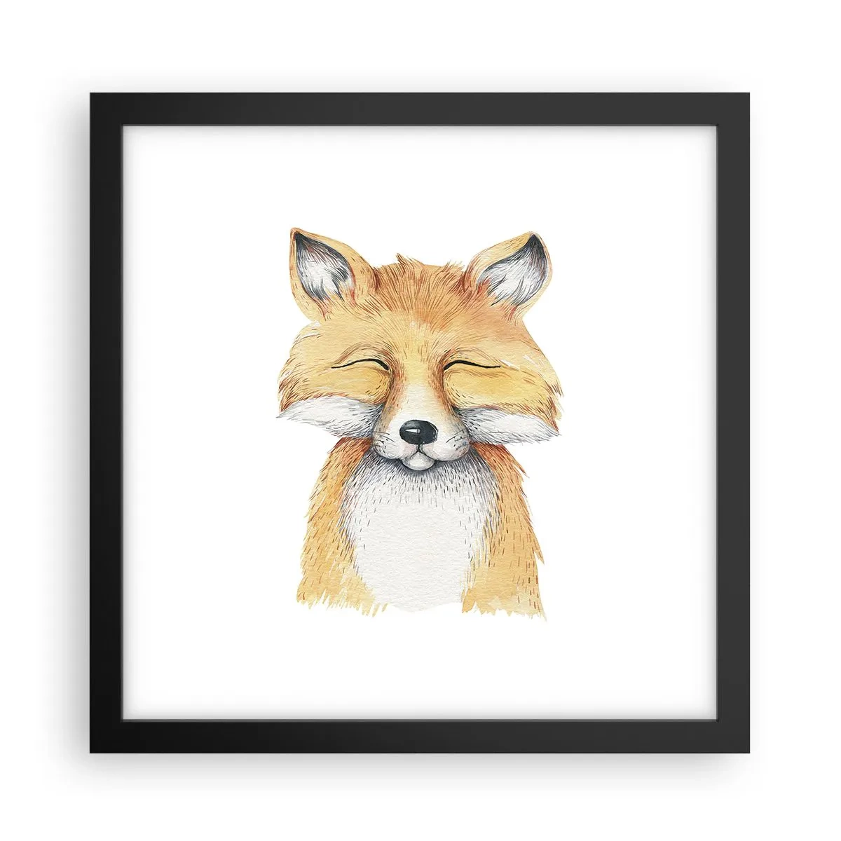 Poster in cornice nera - Umore da volpe - 30x30 cm