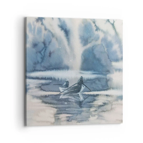 Quadro su tela - Stampe su Tela - I pescatori nel loro paradiso - 70x70 cm