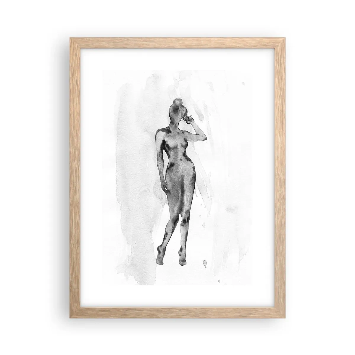 Poster in cornice rovere chiaro - Studio di ideale di bellezza - 30x40 cm