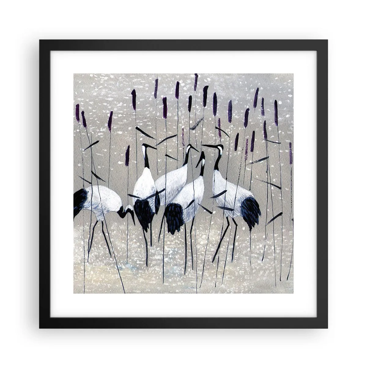 Poster in cornice nera - Tra i suoi - 40x40 cm