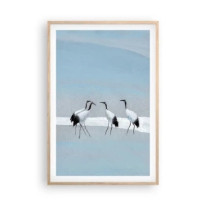 Poster in cornice rovere chiaro - Dopo un giorno rovente - 61x91 cm