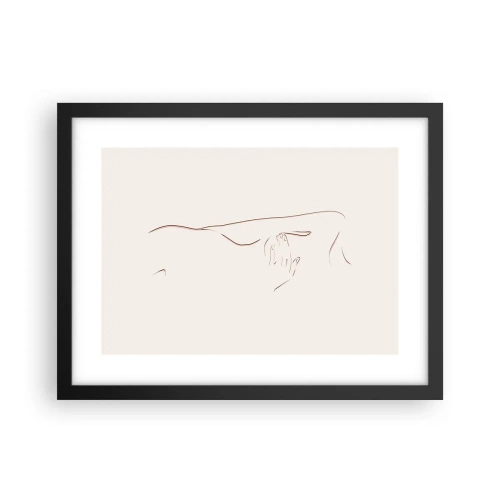 Poster in cornice nera - La forma del desiderio - 40x30 cm