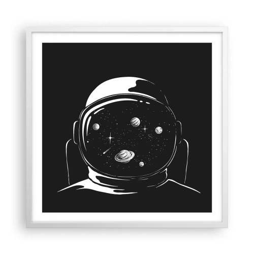 Poster in cornice bianca - Panorama niente male - 60x60 cm