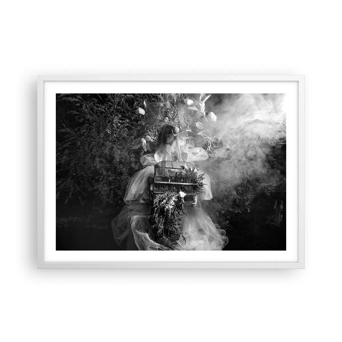 Poster in cornice bianca - Madre natura stessa - 70x50 cm