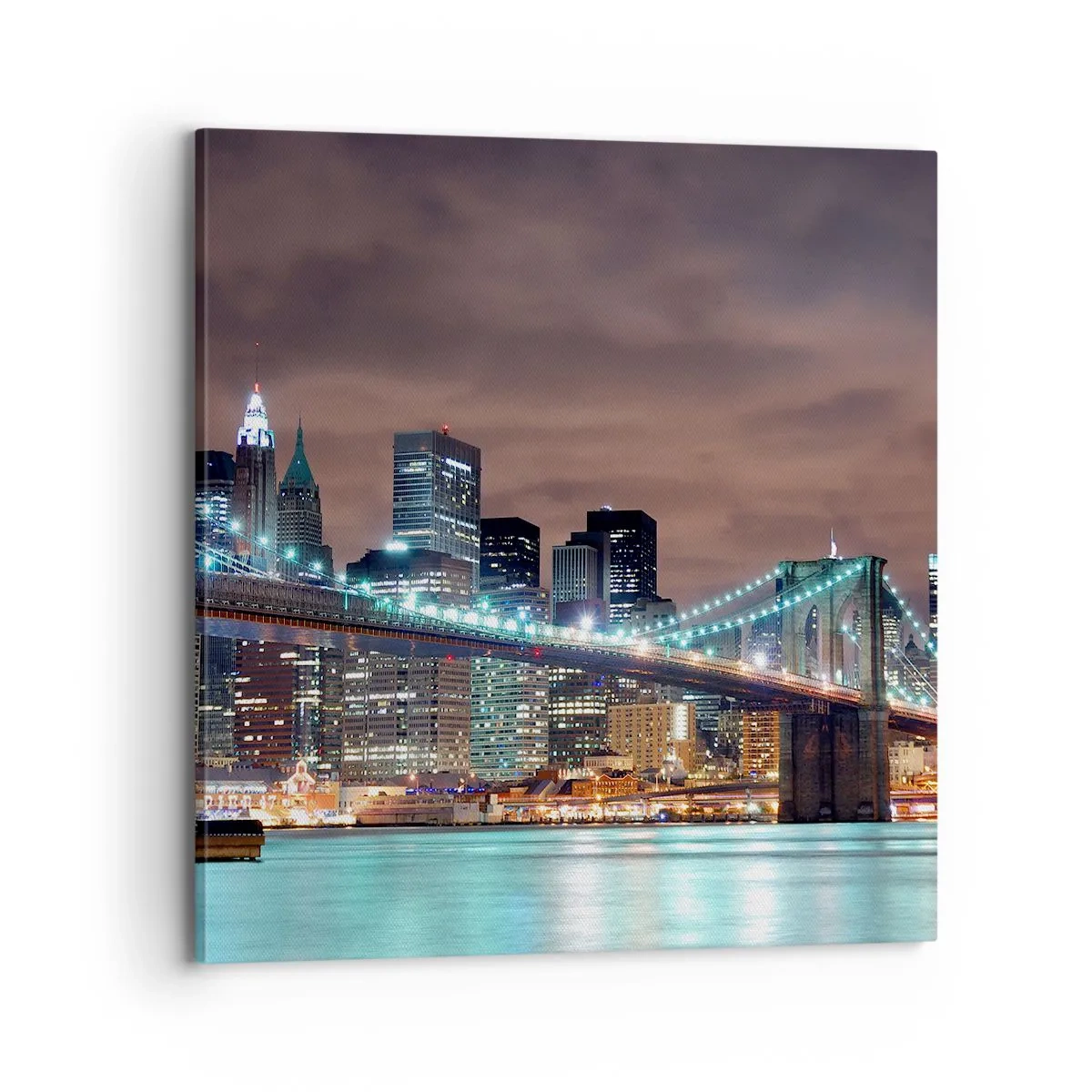 Quadro su tela - Stampe su Tela - Le luci della grande città - 70x70 cm