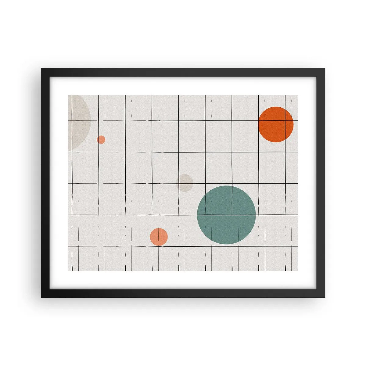 Poster in cornice nera - Prigionieri. Noi o loro? - 50x40 cm