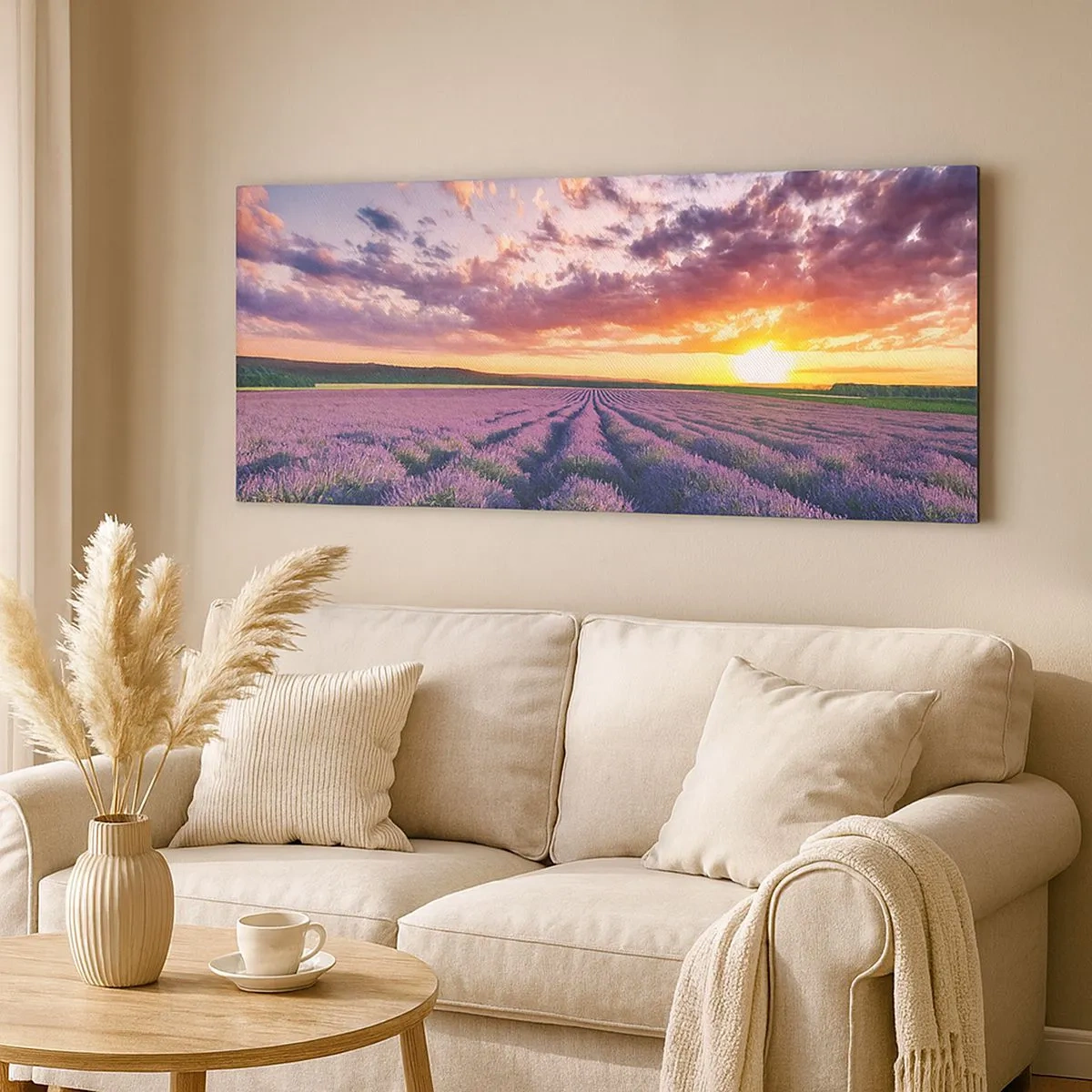 Quadro su tela - Stampe su Tela - Il mondo della lavanda - 100x40 cm